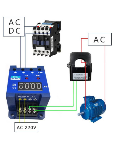 Transformador de Corriente AC Nodehawk 300A 6.5x5.4cm