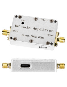 Amplificador RF Banda Ancha DmgicPro 30dB 10M-6GHz Bajo Ruido