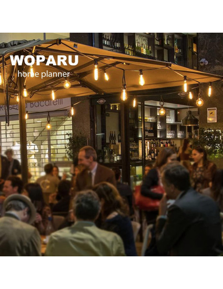 Bombilla Edison Vintage WOPARU T28 4W 18.5cm Ámbar Dimmable