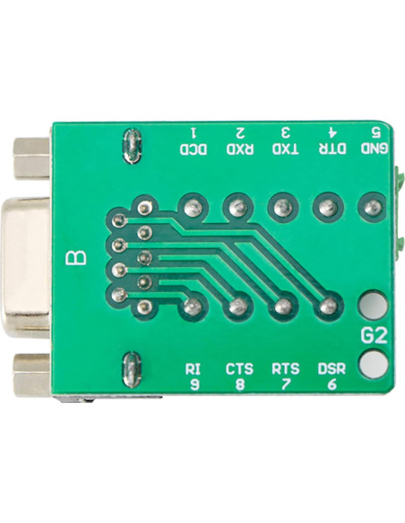 Conector hembra DB9 RS232 sin soldadura - 3 piezas Conector hembra DB9 RS232 sin soldadura - 3 piezas