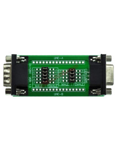 Placa de Prueba Diagnóstica DB9 CZH-LABS con Conectores Macho y Hembra