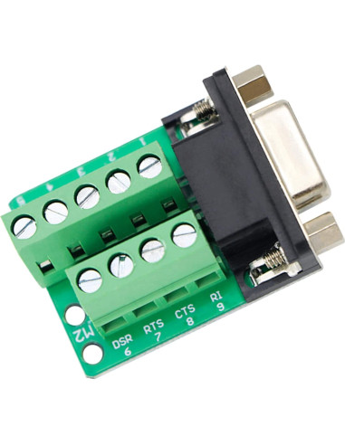 Conector hembra DB9 RS232 sin soldadura - 3 piezas