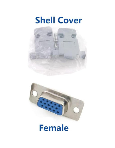 10 Conectores de Soldadura VGA Femenino Jienk 15 Pines