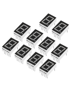 Tubo Digital LED PATIKIL Verde 10 Piezas 7 Segmento 3.3V