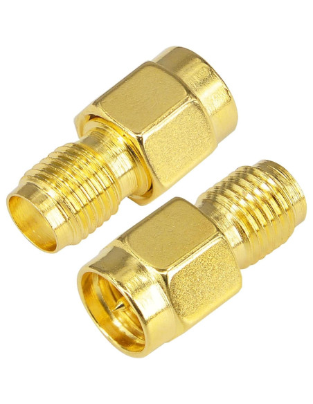 Adaptador SMA Macho a Hembra Kaunosta - 2 Piezas para Antena