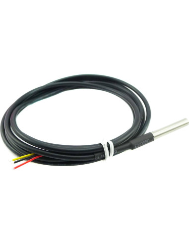 Sensor de Temperatura Digital Impermeable DS18B20 3PCS 2m