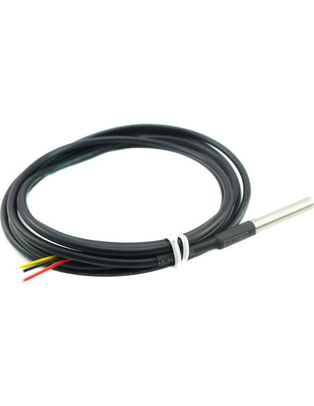 Sensor de Temperatura Digital Impermeable DS18B20 3PCS 2m