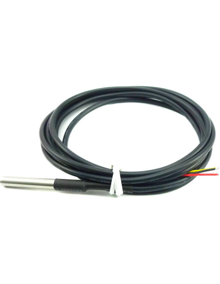 Sensor de Temperatura Digital Impermeable DS18B20 3PCS 2m