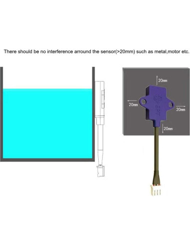 Sensor de Nivel de Agua Capacitivo EPTTECH D1CS-D - 3 Piezas
