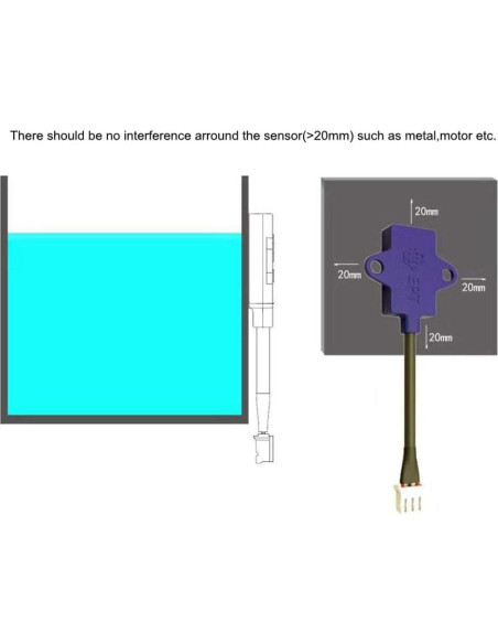 Sensor de Nivel de Agua Capacitivo EPTTECH D1CS-D - 3 Piezas