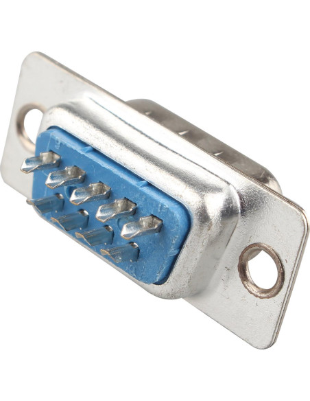 10 Adaptadores Conector DB9 Macho 9 Pines Soldadura Futheda