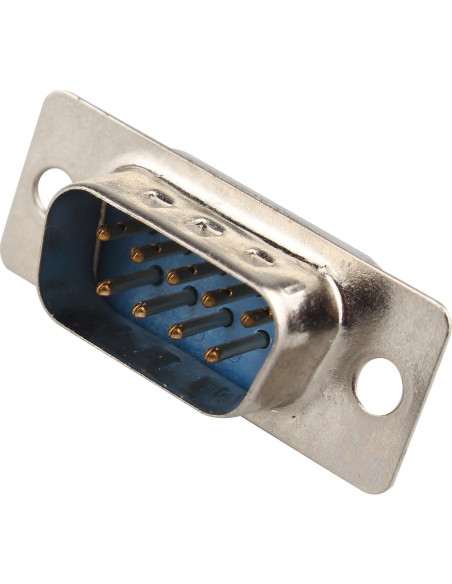 10 Adaptadores Conector DB9 Macho 9 Pines Soldadura Futheda