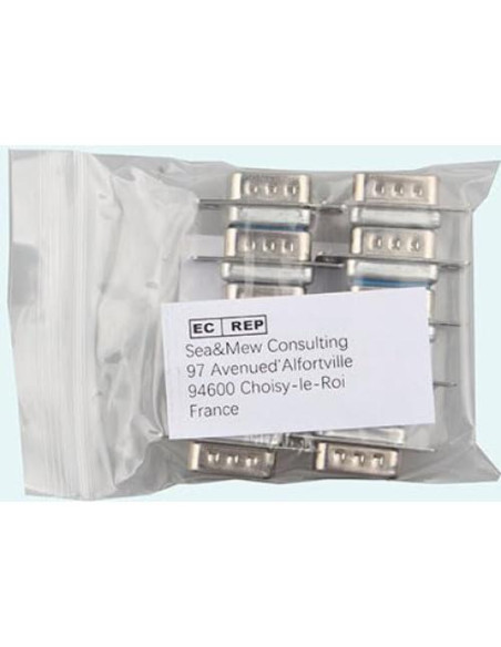 10 Adaptadores Conector DB9 Macho 9 Pines Soldadura Futheda