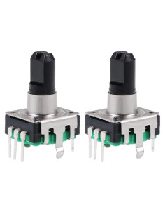 Encoder Rotativo uxcell 360 Grados 7 Pines Tipo D Verde 2pcs
