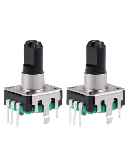 Encoder Rotativo uxcell 360 Grados 7 Pines Tipo D Verde 2pcs