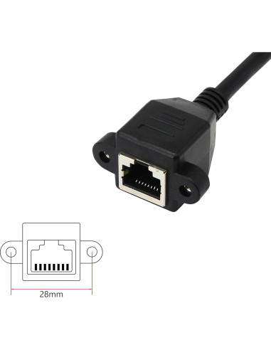 Adaptador Ethernet RJ45 90 Grados Hacia Arriba SinLoon CAT 6