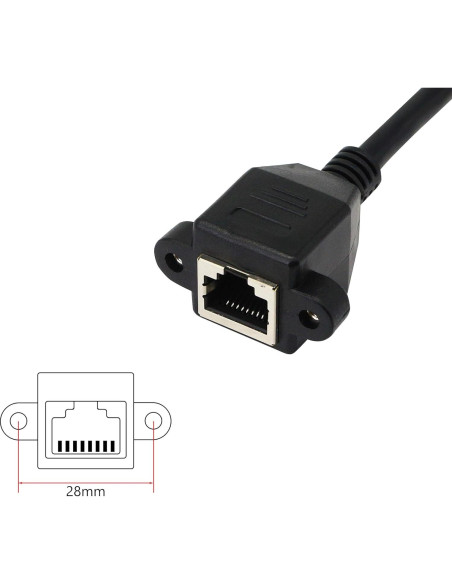 Adaptador Ethernet RJ45 90 Grados Hacia Arriba SinLoon CAT 6