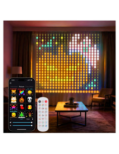 Luz de Cortina LED SUNLINKCO 2x2m 400 LEDs RGB+IC Control APP