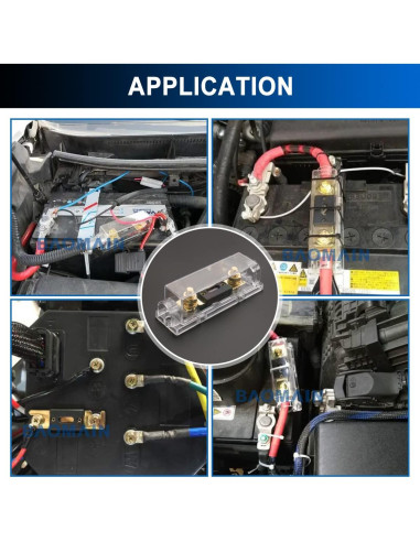 Kit de Soporte de Fusible ANL Baomain 180A para Audio de Coche