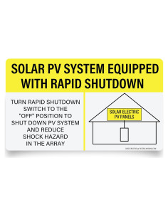 Kit de Etiquetas para Sistema Solar FV DARZ Creative - 4 Piezas