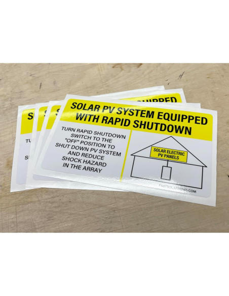 Kit de Etiquetas para Sistema Solar FV DARZ Creative - 4 Piezas