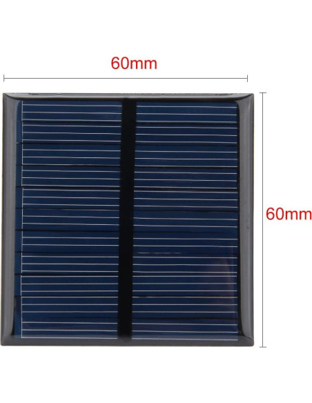 Panel Solar 5Pcs uxcell 5.5V 60mA Compacto 60mm x 60mm Panel Solar 5Pcs uxcell 5.5V 60mA Compacto 60mm x 60mm