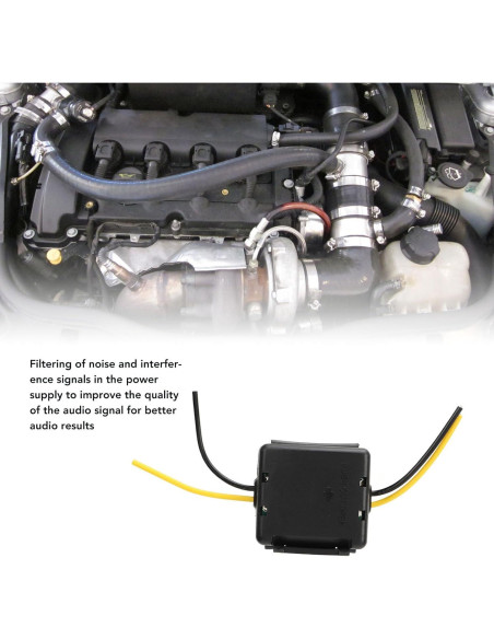 Filtro de Potencia para Coche Pissente 12V 2pcs Reducción de Ruido