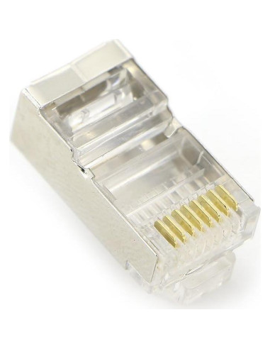 Conector RJ45 Cat5E Blindado Haiker 100 Unidades