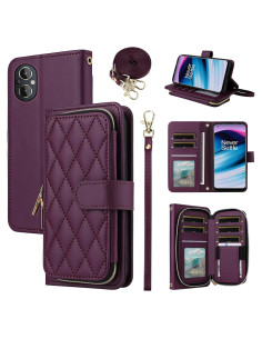 Funda Cartera Furiet para OnePlus Nord N20 5G - Rojo Vino