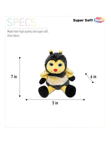 Animal de Peluche Abeja Sentada DolliBu 18 cm Suave