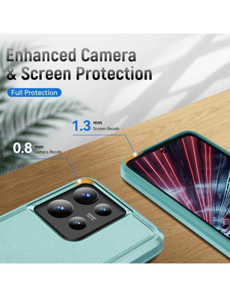 Funda Motorola Moto G 5G 2025 Verde con Protector de Pantalla