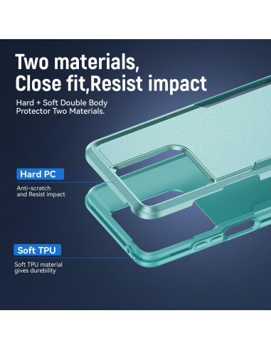 Funda Motorola Moto G 5G 2025 Verde con Protector de Pantalla