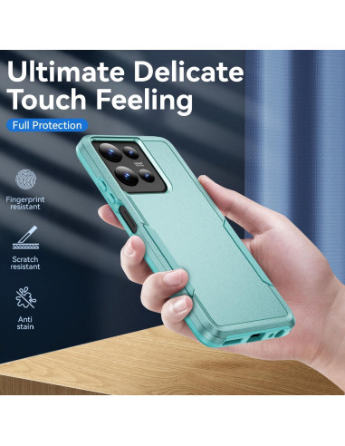 Funda Motorola Moto G 5G 2025 Verde con Protector de Pantalla
