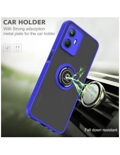 Funda para Realme C55 DingSing Amarillo con Soporte Anillo 2