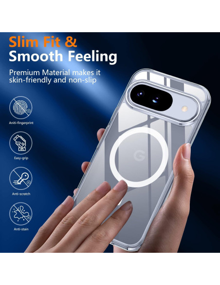 Funda Magnética Teloxy para Google Pixel 10/10 Pro - Protección Militar