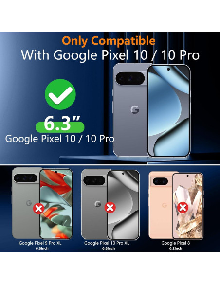 Funda Magnética Teloxy para Google Pixel 10/10 Pro - Protección Militar