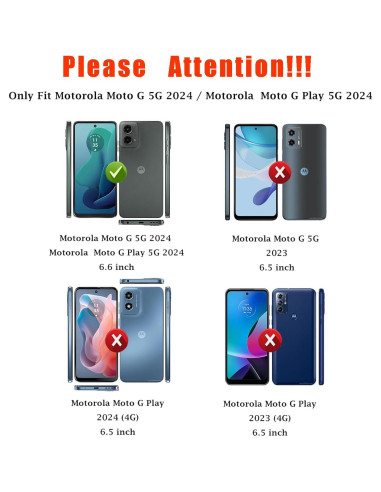 Funda Doble Capa para Moto G 5G 2024 - Verde Oscuro