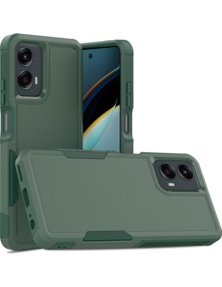 Funda Doble Capa para Moto G 5G 2024 - Verde Oscuro
