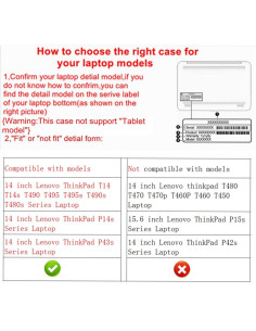 Funda Protectora Alapmk para Lenovo ThinkPad 14" Roja 2