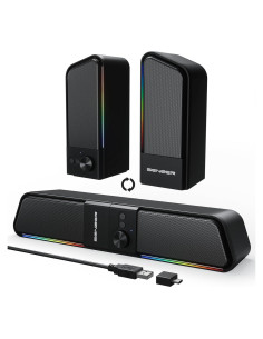Altavoces Bluetooth SENZER CS20 2 en 1 con Luz RGB