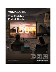 Proyector TCL PlayCube 1080P FHD Portátil con Batería 66Wh 2