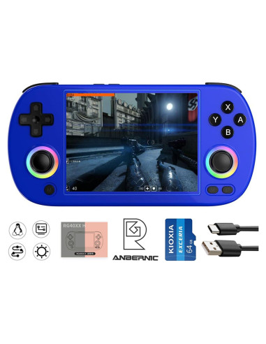Consola de Juegos Retro Anbernic RG40XX H 4" IPS 64GB WiFi Bluetooth