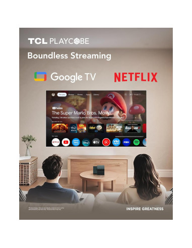 Proyector TCL PlayCube 1080P FHD Portátil con Batería 66Wh