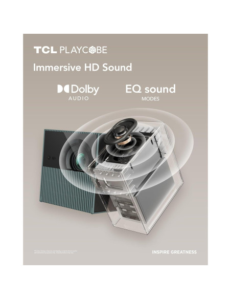 Proyector TCL PlayCube 1080P FHD Portátil con Batería 66Wh
