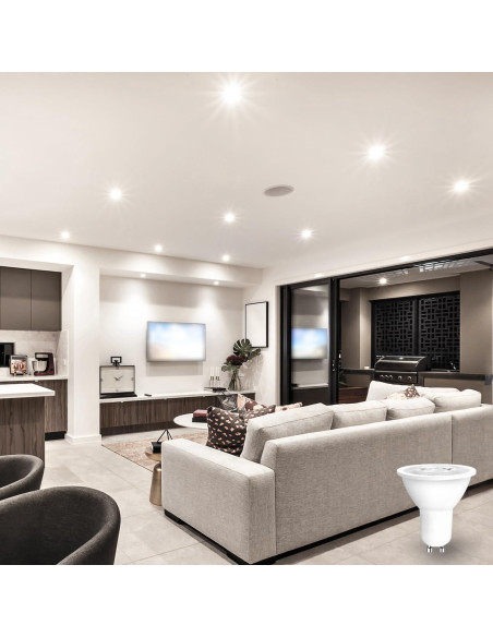 Bombilla LED RGB iLC GU10 5W 450LM 12 Colores Control Remoto