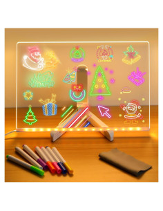 Tablero de Notas LED AUJ Grande 30x20 cm Multicolor
