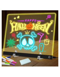 Tablero de Notas LED EcoCharm Home 30x20 cm 6 Colores 4 Modos