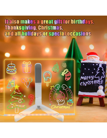 Tablero de Notas LED AUJ Grande 30x20 cm Multicolor