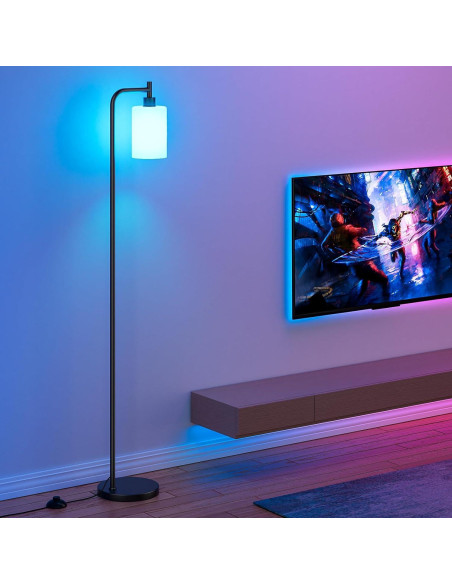 Lámpara de Piso RGB Ziisee Regulable 164 cm Control Remoto Lámpara de Piso RGB Ziisee Regulable 164 cm Control Remoto