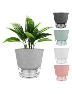 Maceta de Autorriego HYNZ 15 cm Juego de 5 Colores Mezclados